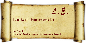 Laskai Emerencia névjegykártya